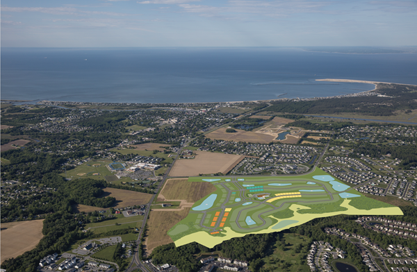 Aerial view of new community, Governors in Lewes, DE 