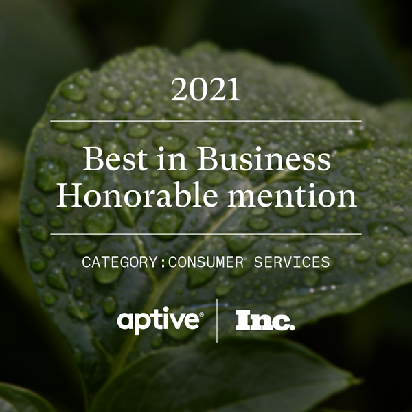 Aptive x Inc. Best in Business Image