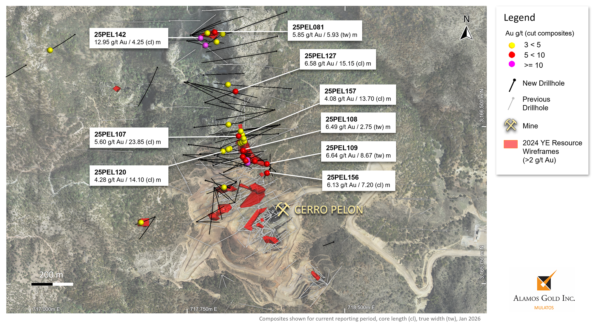 Figure 2 _ Cerro Pelon – New Exploration Highlights, Plan View