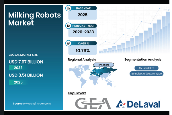 Milking Robots Market Share & Size Report Scope