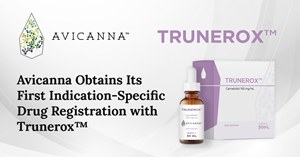 Avicanna obtiene su primer registro de medicamento para indicación específica con Trunerox™