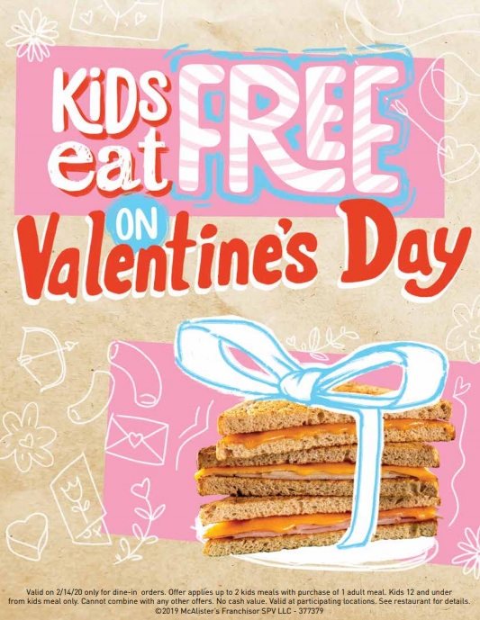 Valentine's Day 2019 Free Food and Restaurant Deals