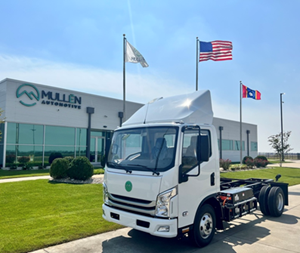 The Mullen THREE, Class 3 EV Cab Chassis Truck, starting at $68,500 MSRP, before available federal tax incentives