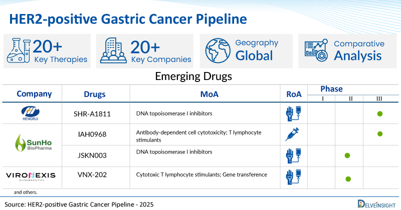 HER2-positive Gastric Cancer Clinical Trial Pipeline: Insights into a Growing Landscape with 20+ Companies Advancing Novel Treatments| DelveInsight