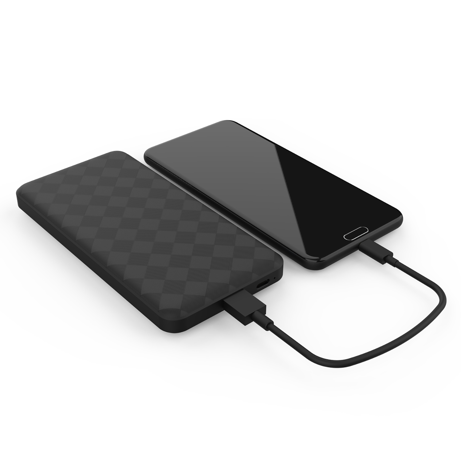 PureJuice® 10,000mAh Dual USB Portable Charger, Black