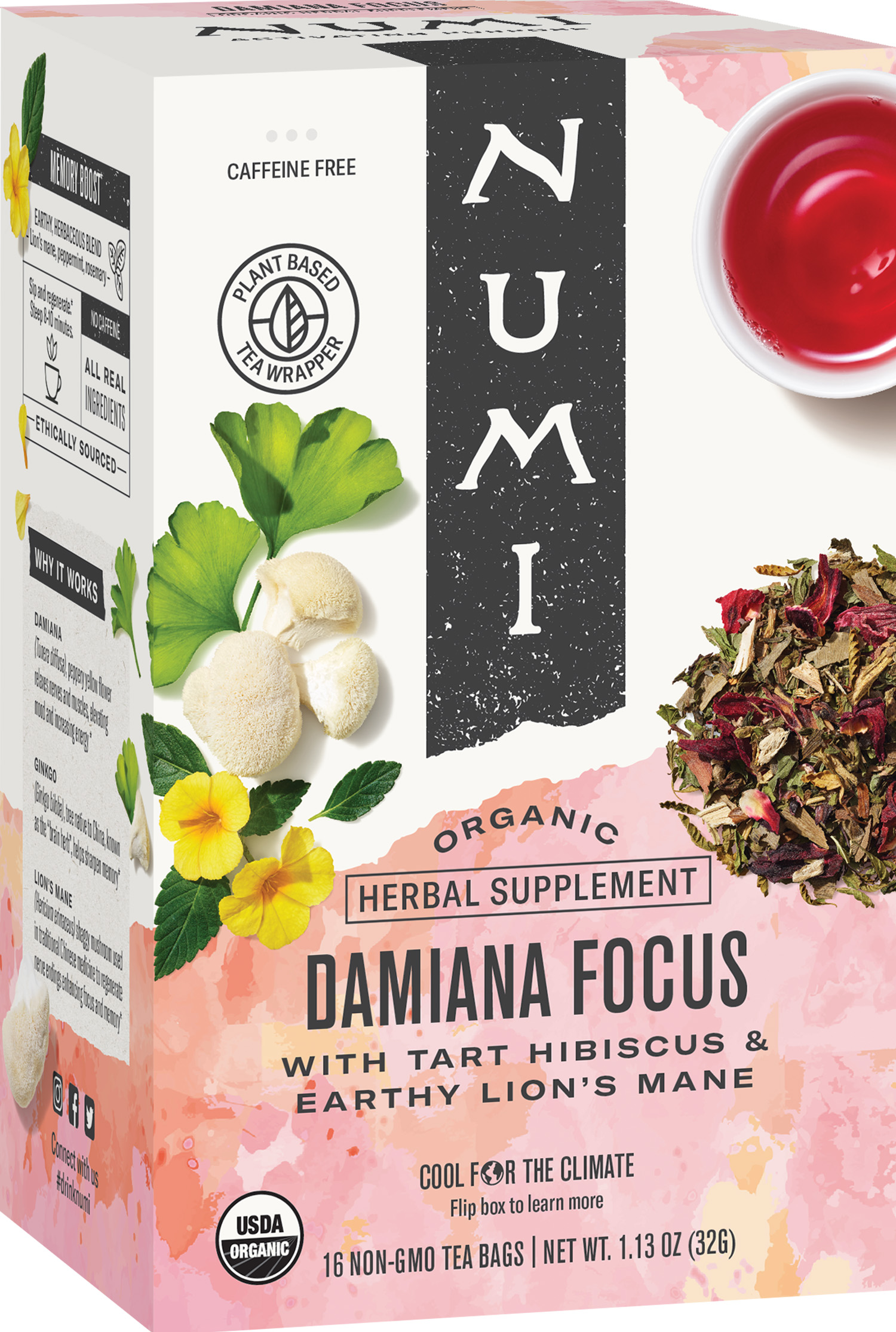 Numi Organic Damiana Focus Tea