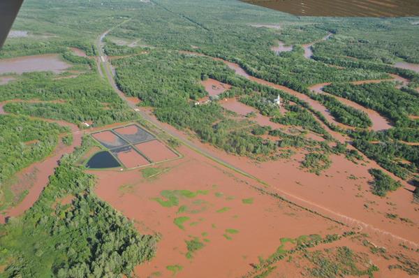 A 1,000-year-storm event in 2016 inundated U.S. Highway 2 and the Bad River Indian Reservation east of Ashland, Wis. It’s one of three major storm events to hit the south shore of Lake Superior during a six year period. The Northland College Mary Griggs Center for Freshwater Innovation today released a white paper talking about the increasing severity of Lake Superior storms and the water quality issues that follow.