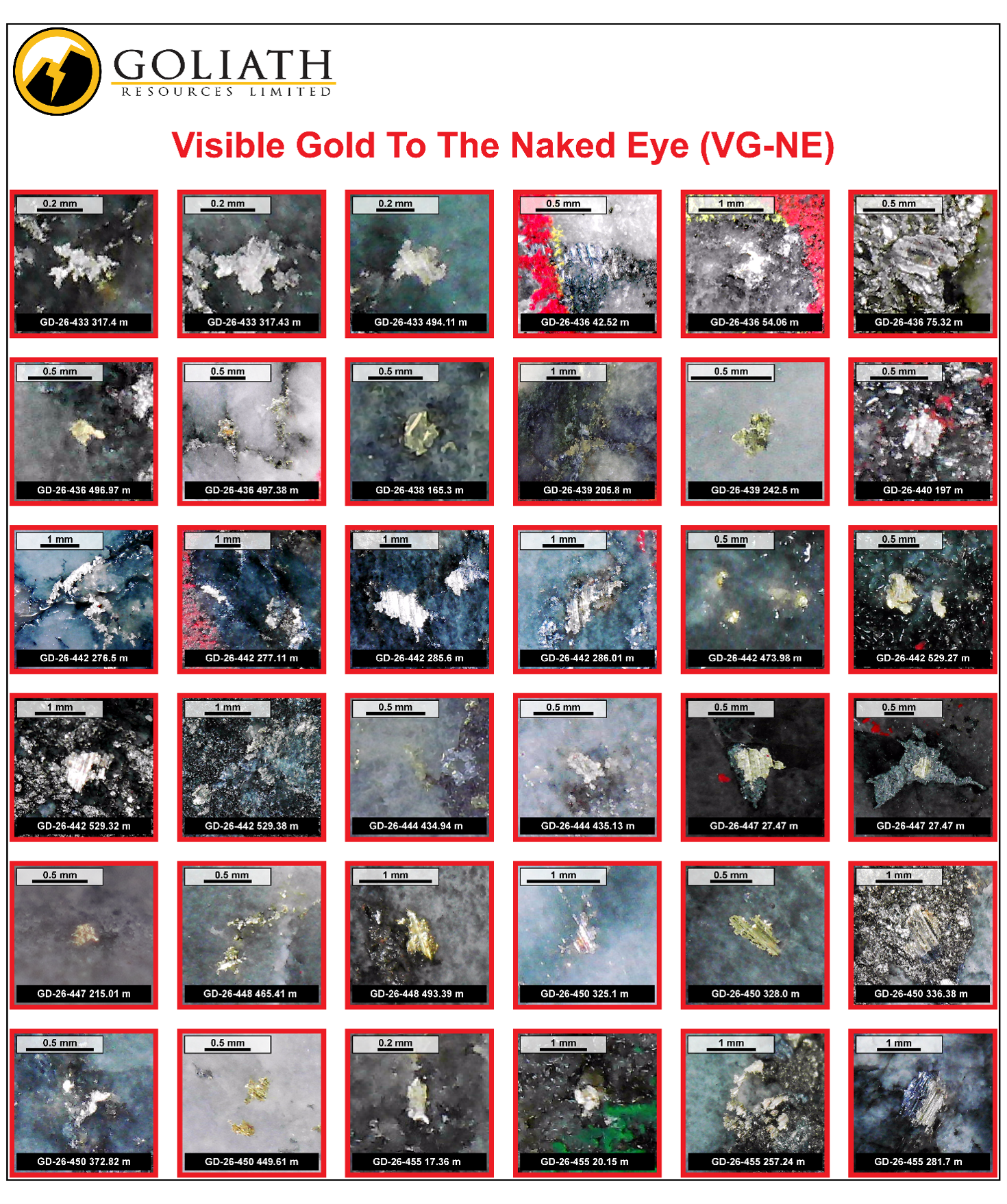 Visible Gold to the Naked Eye (VG-NE) cont’