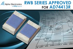 Alpha Electronics RWB Series Resistors Approved by Analog Devices