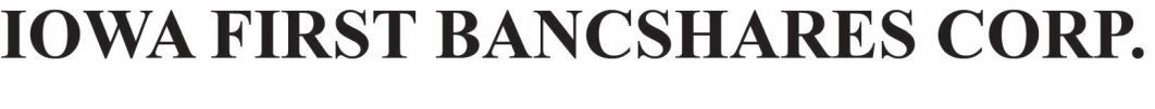 Iowa First Bancshares Corp. Logo