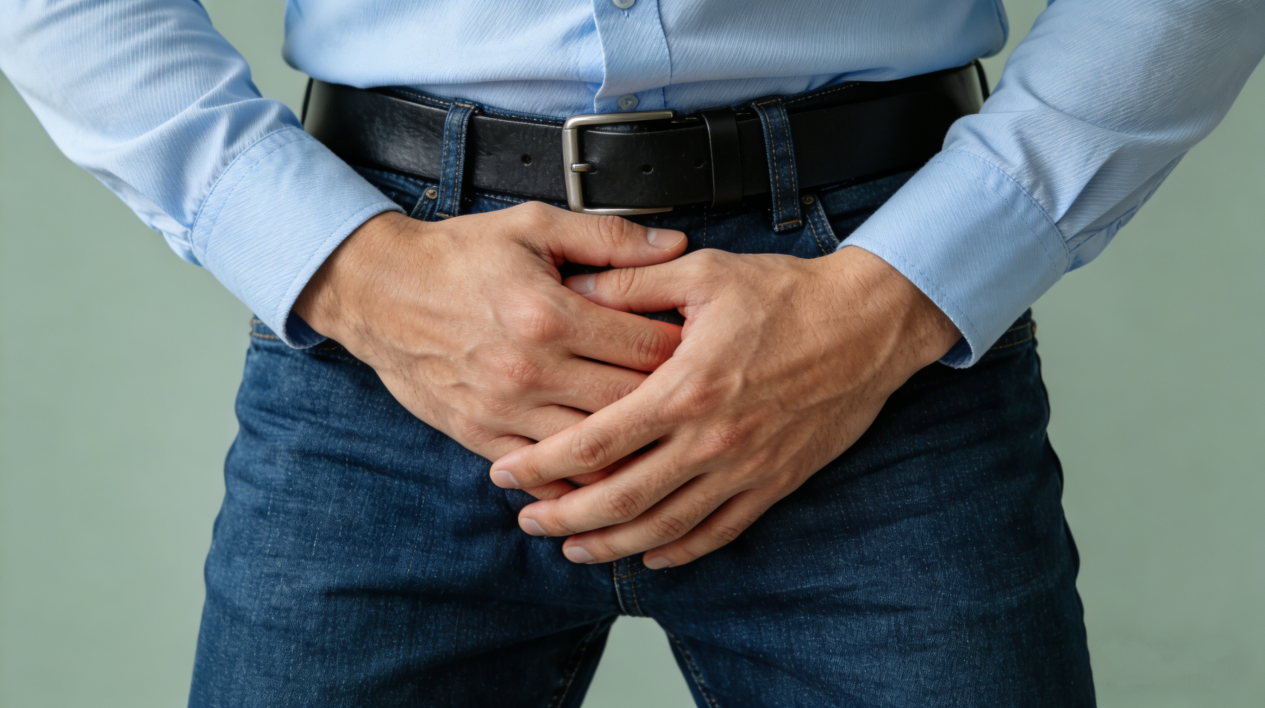 Illustration of saw palmetto benefits for prostate, urinary, hair health, and hormonal balance.