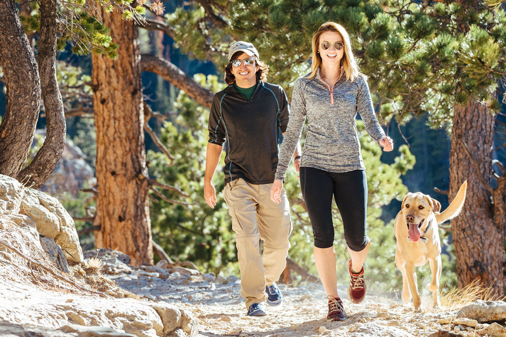 Hiking the Bridle Trail on Casper Mountain. Located minutes from downtown, Casper Mountain has miles of trails for hiking and mountain biking, with options that include longer outings or short jaunts for families of all ages. 