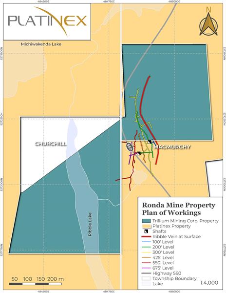 Ronda Mine Property Plan of Workings