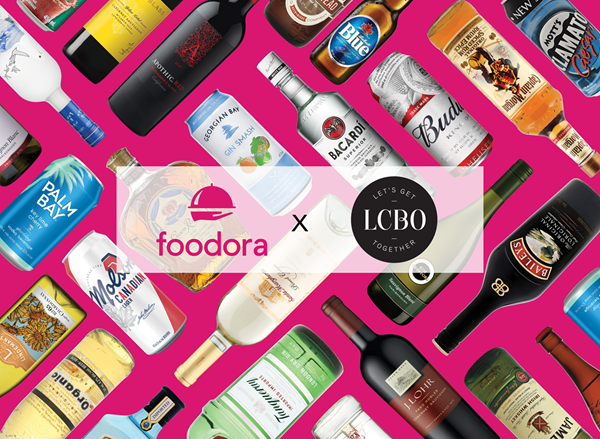 foodora and LCBO have partnered to offer on-demand delivery