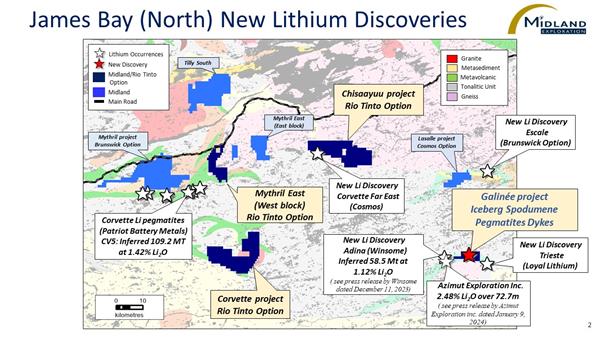 Figure 2 JB (North) New Lithium Discoveries