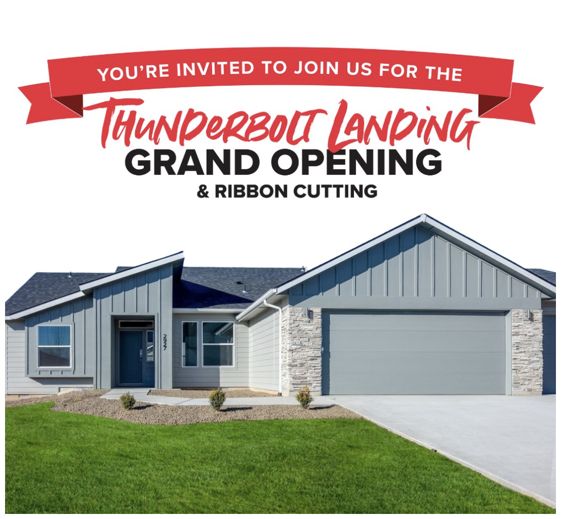 CBH Homes, a leading real estate developer, is excited to announce the grand opening of Thunderbolt Landing, a new community in the heart of Mountain Home, Idaho. Only 45 minutes from Boise, located off of 10th street, Thunderbolt is minutes from I-84 and Legacy Park, offering easy access to amenities and activities.   Buyers will find professionally designed, move-in ready homes, starting in the mid $300,000’s with home square footages ranging from 1,447 to 2,636.