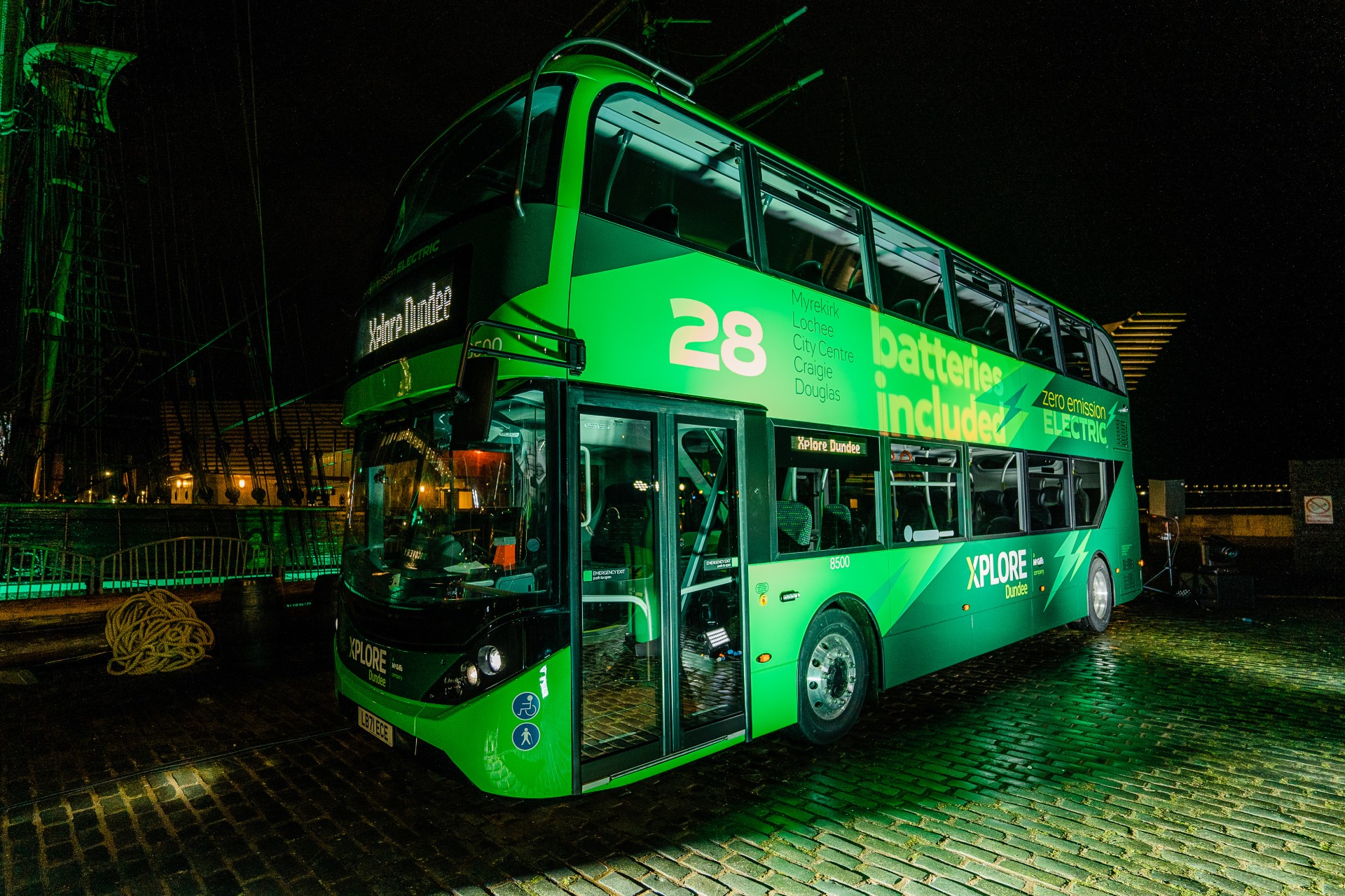 NFI - BYD ADL Enviro400EV electric double deck bus for Xplore Dundee