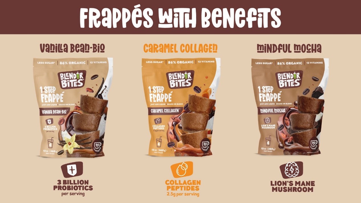Blender Bites Launches Latest Innovation with New 1-Step Frappé