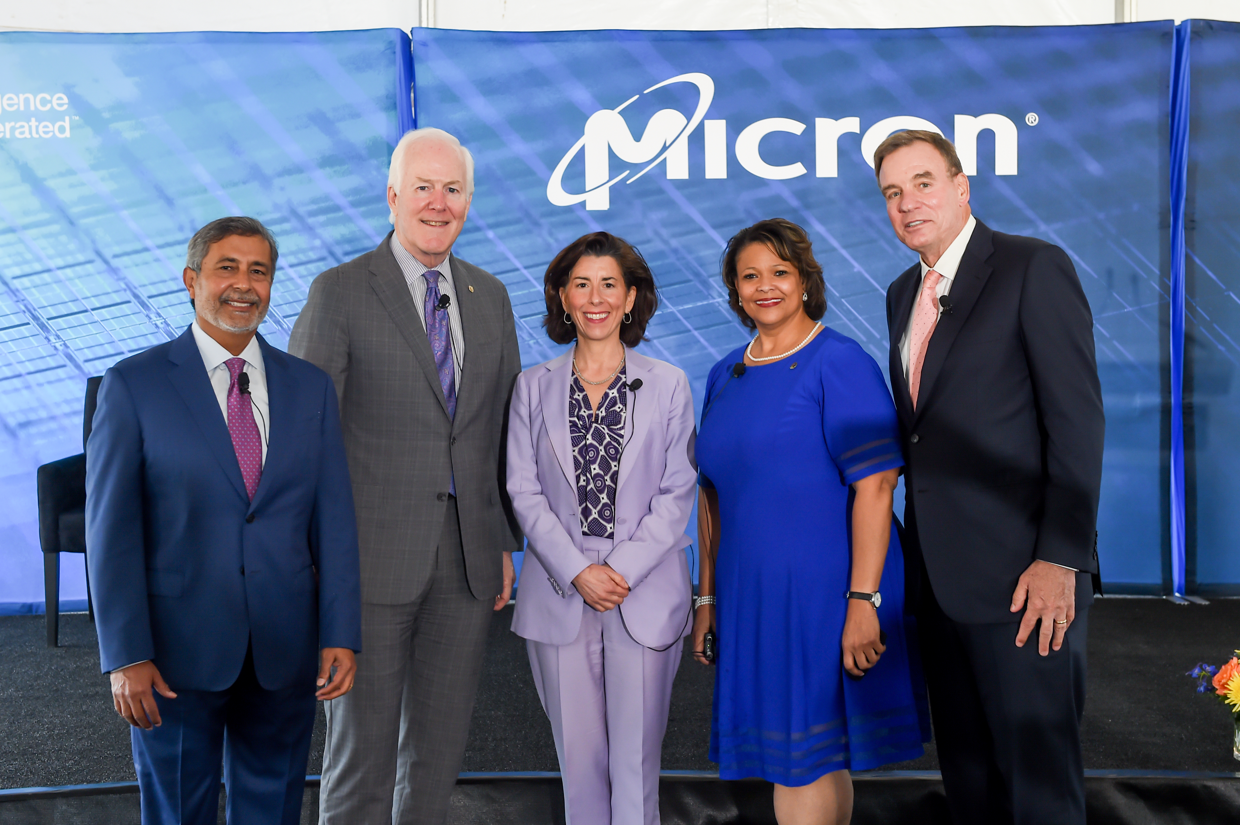 Micron Technology, Inc. hosted government officials for a tour of its Manassas, Va. advanced manufacturing facility.