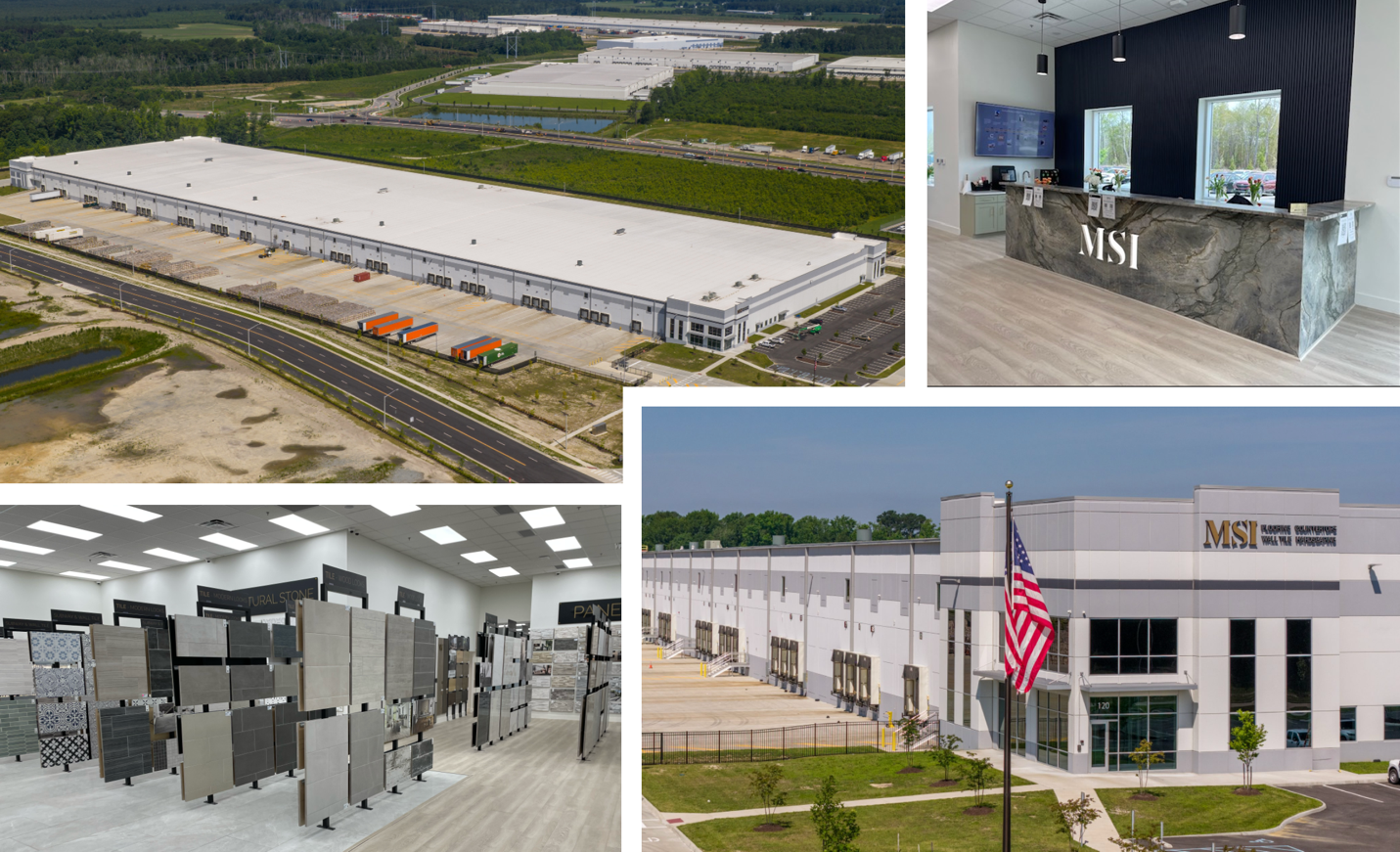  Collage of MSI Suffolk Showroom and Distribution Center