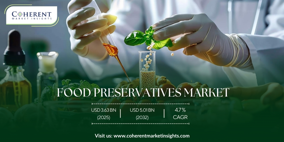 Food Preservatives Market Growth Outlook: CAGR of 4.7% and Value Reaching USD 5.01 Billion by 2032 