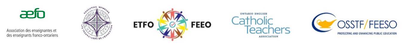 Ontario’s Education Unions United Against Bill 33