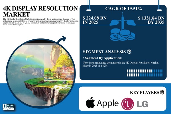 4K Display Resolution Market Share & Size Report