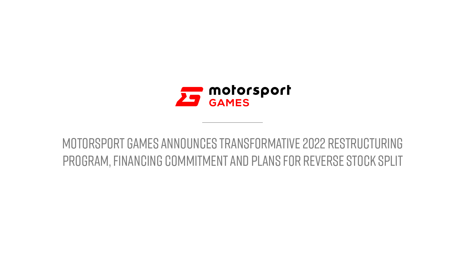 Motorsport Games Announces Transformative 2022 Restructuring_cover