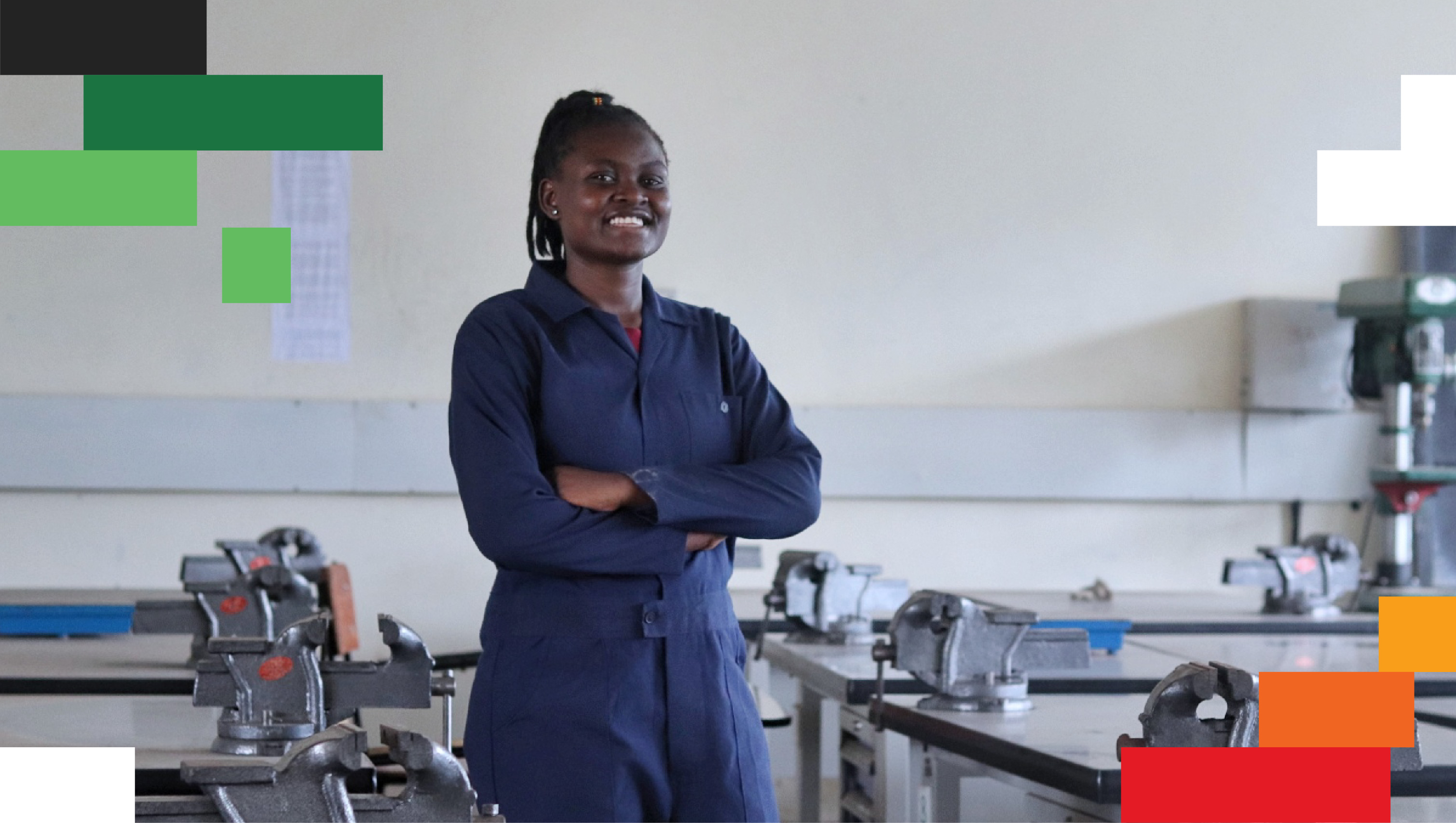 Through the Young Africa Works in Kenya - Youth Employability Through Technical and Vocation Education and Training (TVET) program, young women in Kenya will be able to secure fulfilling work. 