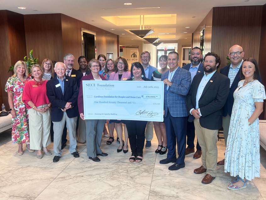 SECU Foundation Awards $170,000 Grant to Carolinas Foundation for Hospice and Home Care