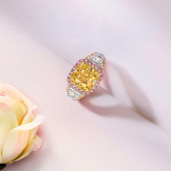 Le Vian Platinum Love Sunny Yellow Diamond Ring