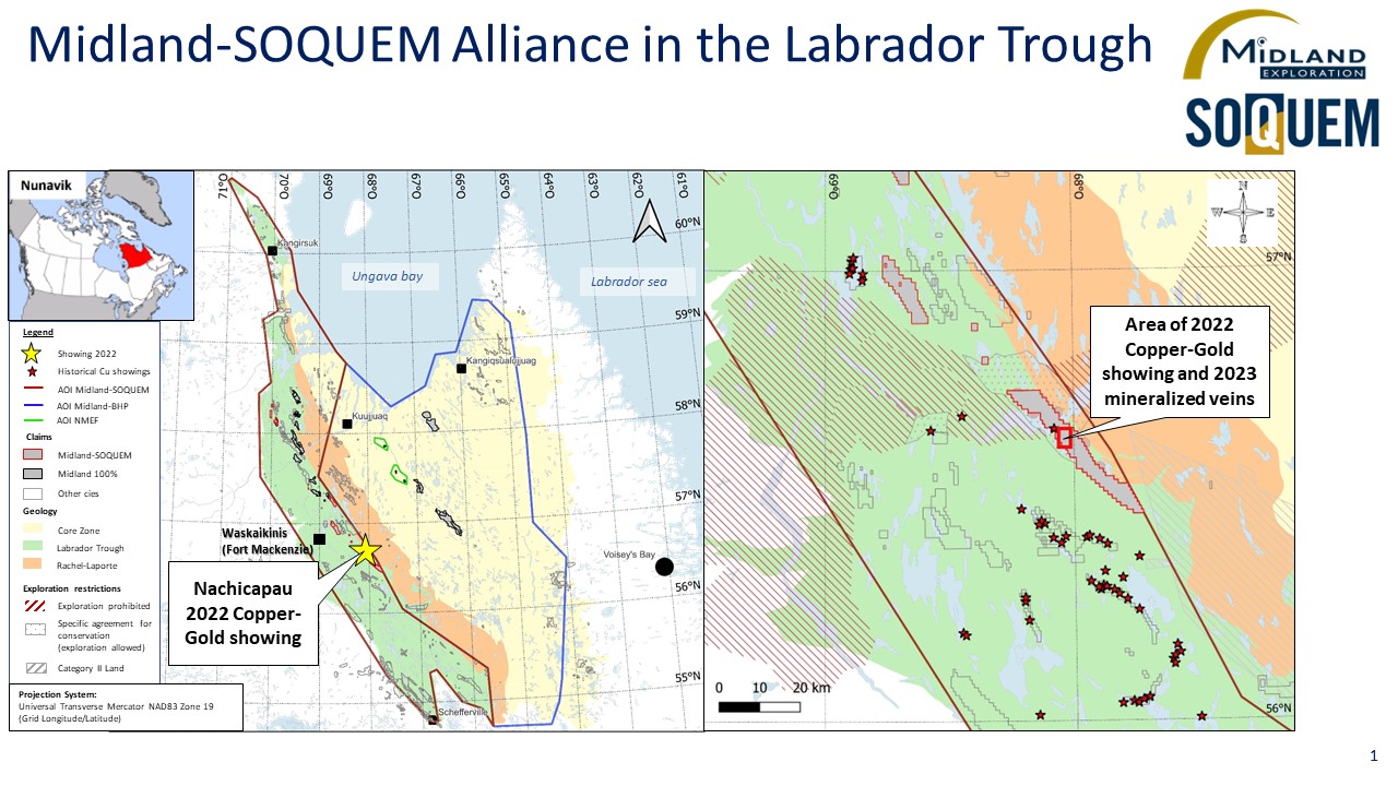 Figure 1 MD-SOQUEM Alliance in the Labrador Trough