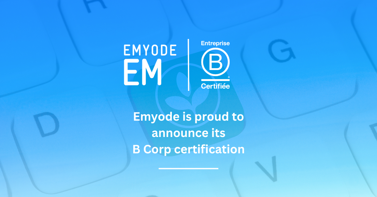 Emyode is proud to announce its B Corp certification