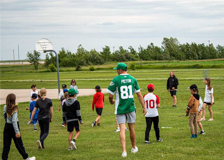 Mitch Picton, Saskatchewan Roughrider - Win with Wellness, Community Program