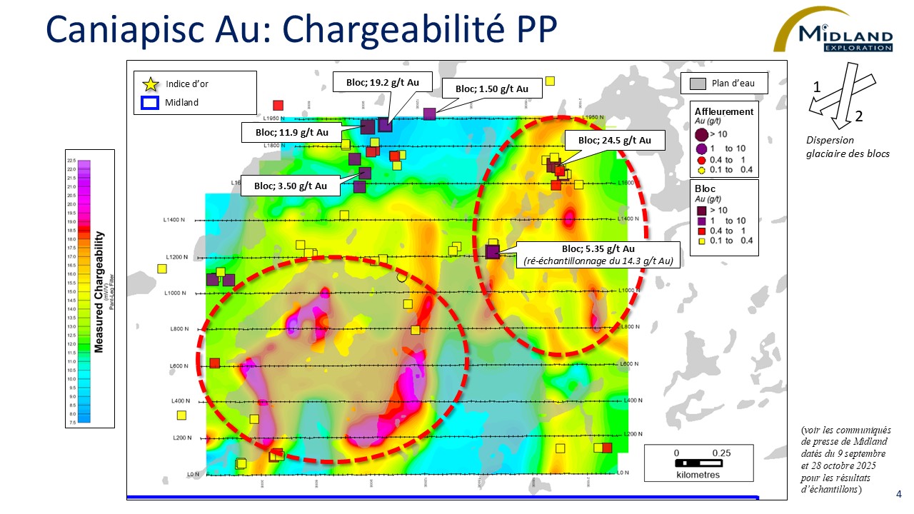 Figure 4 Caniapisc Au-Chargeabilité PP