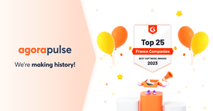 Agorapulse Ranks in Top 25 of  G2’s 2023 Best Software Awards in France