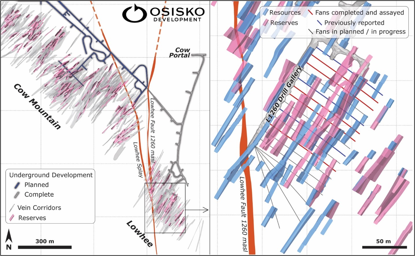 Location and overview of the ongoing 13,000-meter infill drilling campaign.