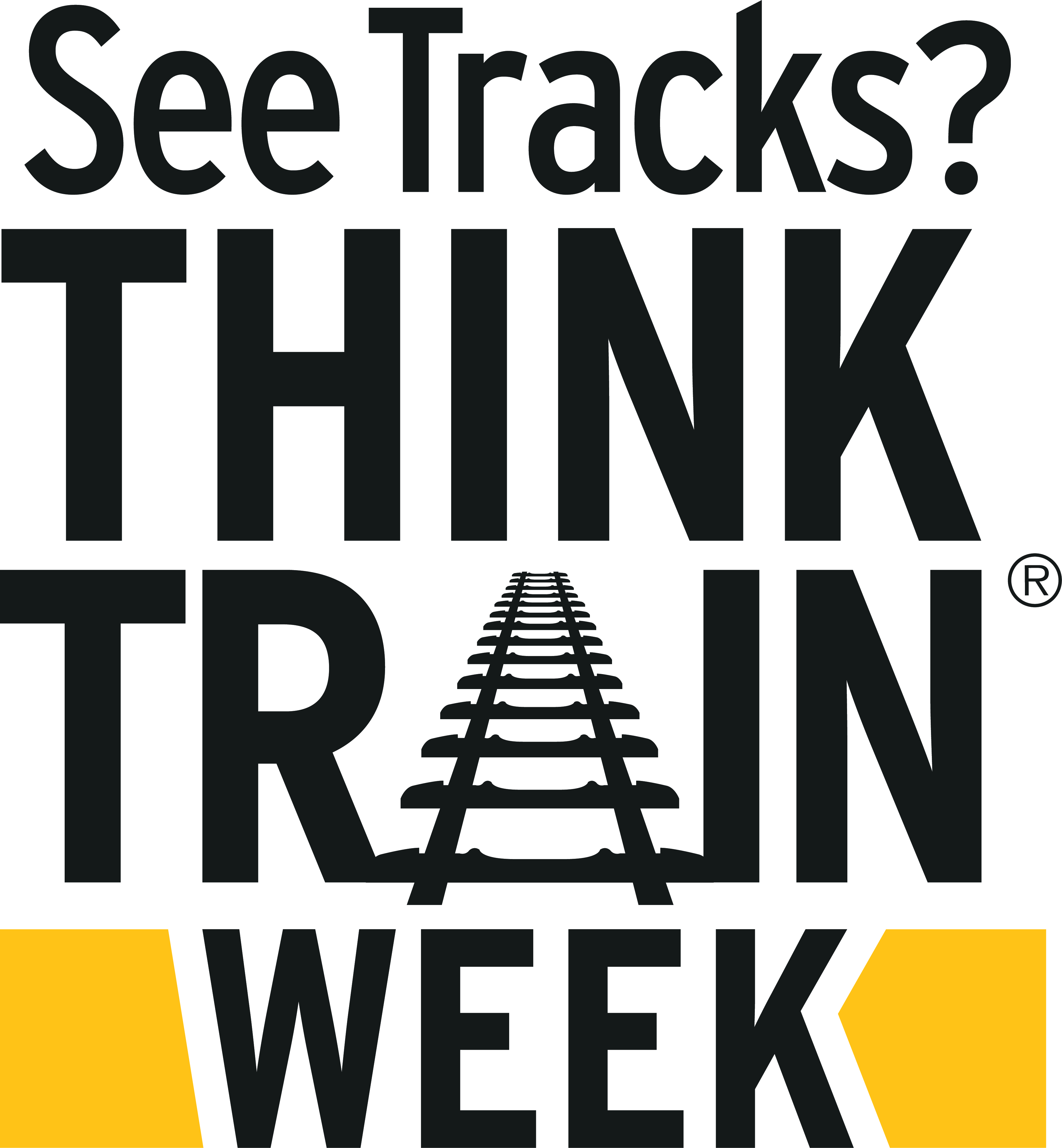 See Tracks? Think Train Week logo