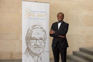 Dr. Sangwe Clovis Nchinjoh of Cameroon was presented the 2023 Sabin Rising Star award at a ceremony at the National Academy of Sciences in Washington, D.C. on Monday, June 5, 2023.