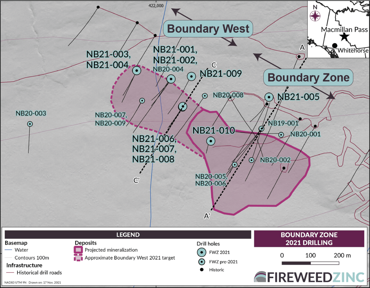 BOUNDARY ZONE 2021 DRILLING