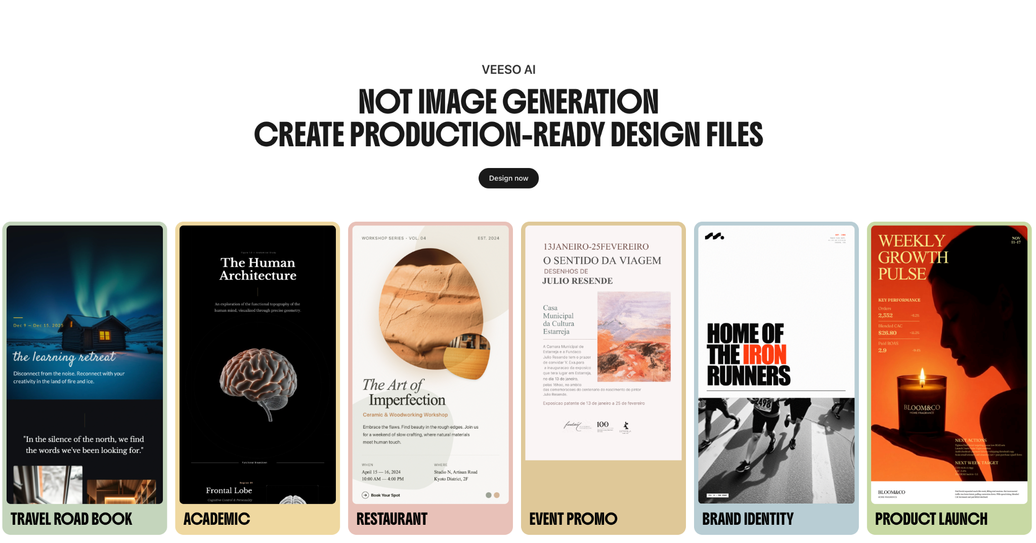 Veeso AI Creat Production-Ready Design Files