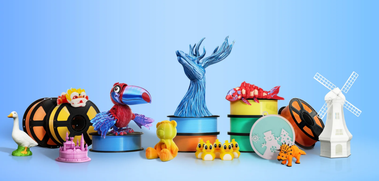 Different products printed with Flashforge 3D printers