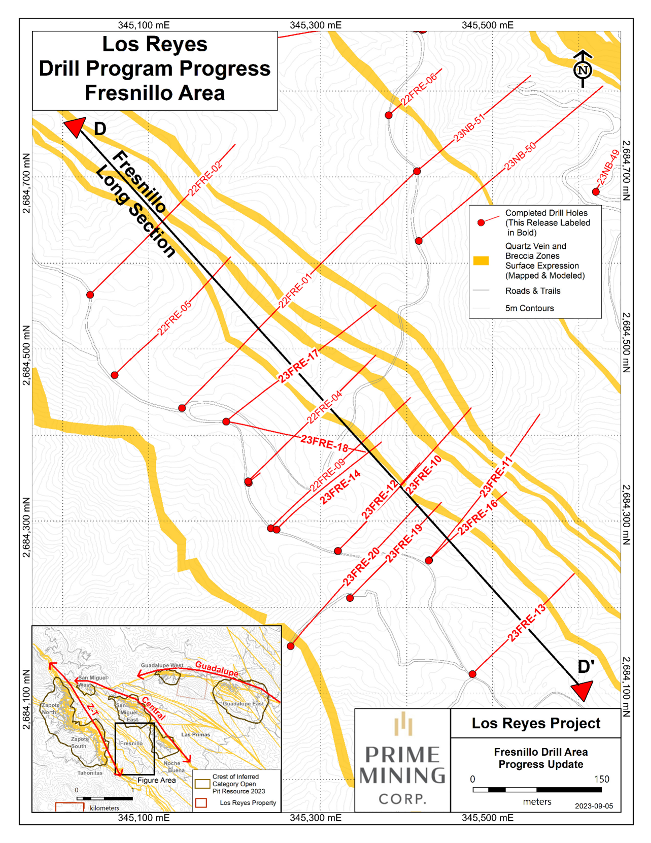 Figure 5: Fresnillo Area drilling update