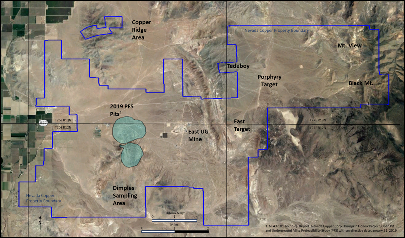 Property Map with Exploration Target Locations