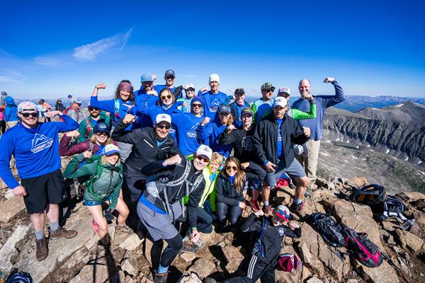 Colorectal Cancer survivors from the 2018 Climb for a Cure