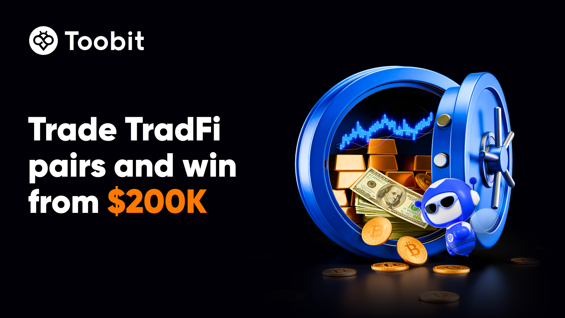 Toobit Announces $200K TradFi Campaign Featuring 0.01% Maker Fees and Loss Protection