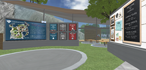 Welcome area of the DStewartEdu Campus powered by Virbela