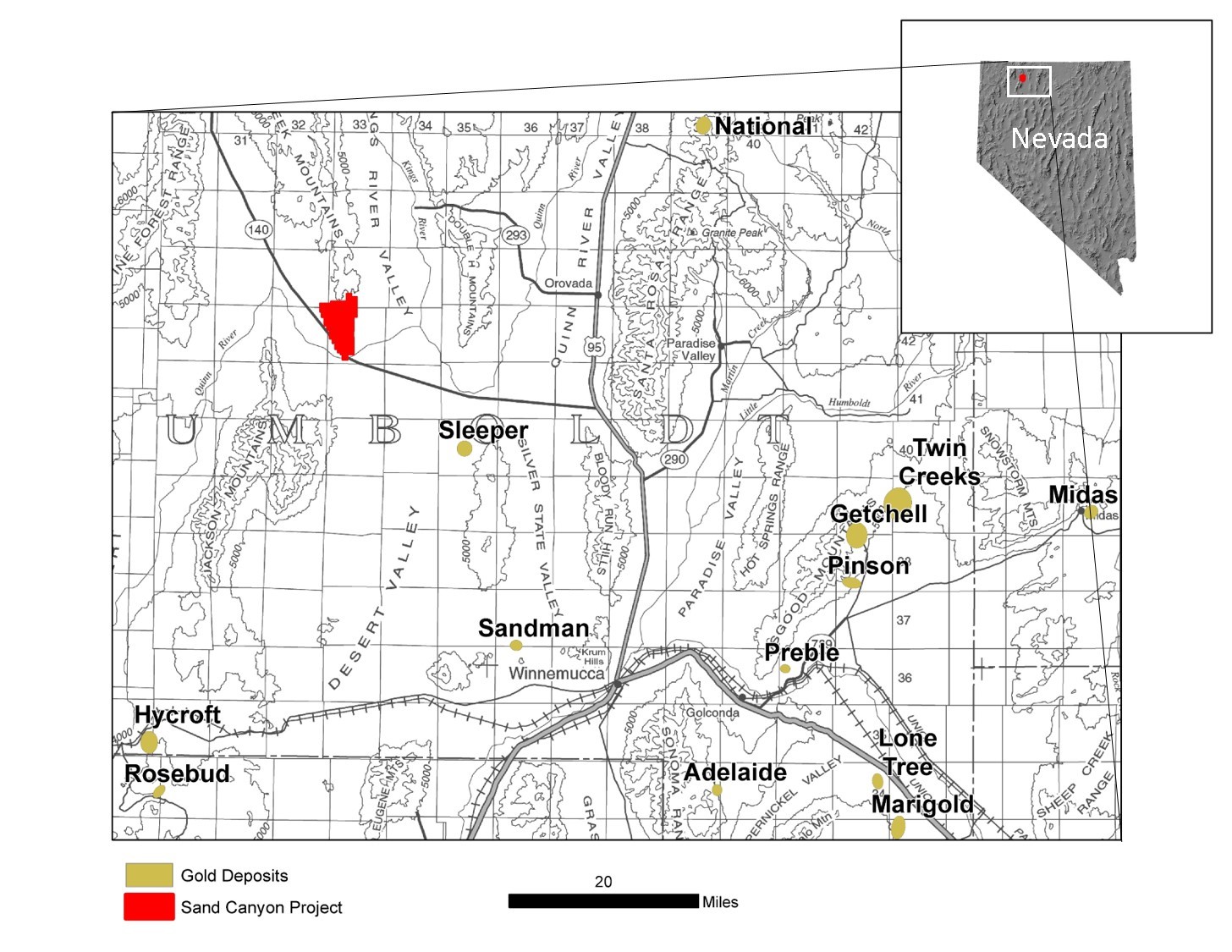 Sand Canyon Location Map