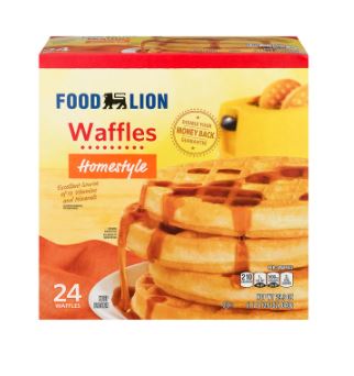 Food Lion recalls frozen homestyle waffles.