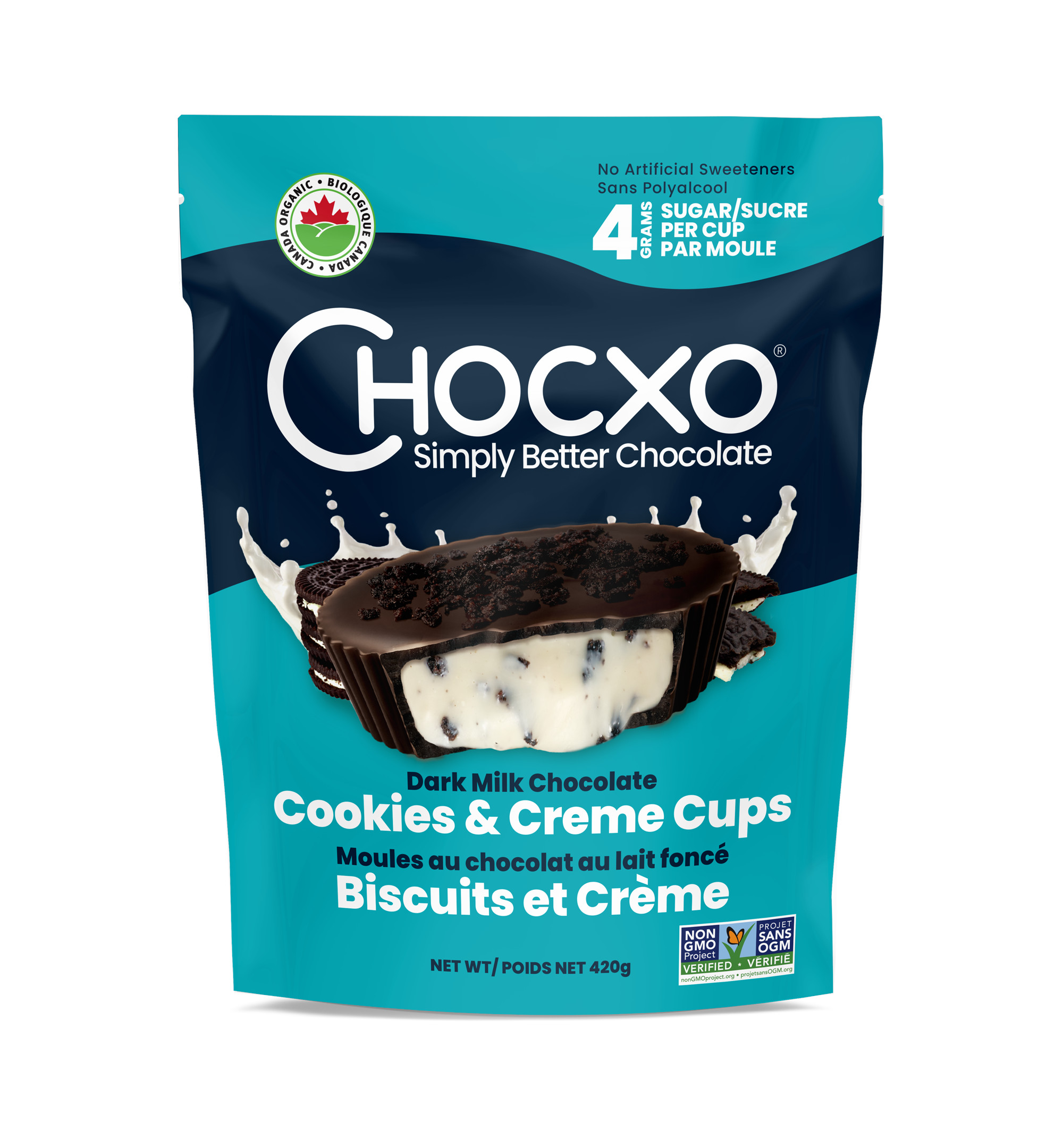 BC-Based Chocxo Chocolatier Puts New Twist on Cookies & Creme this Summer; New Dark Milk Chocolate Cookies & Creme Cups Launch Across Canada